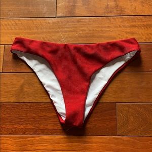 Red bikini bottoms